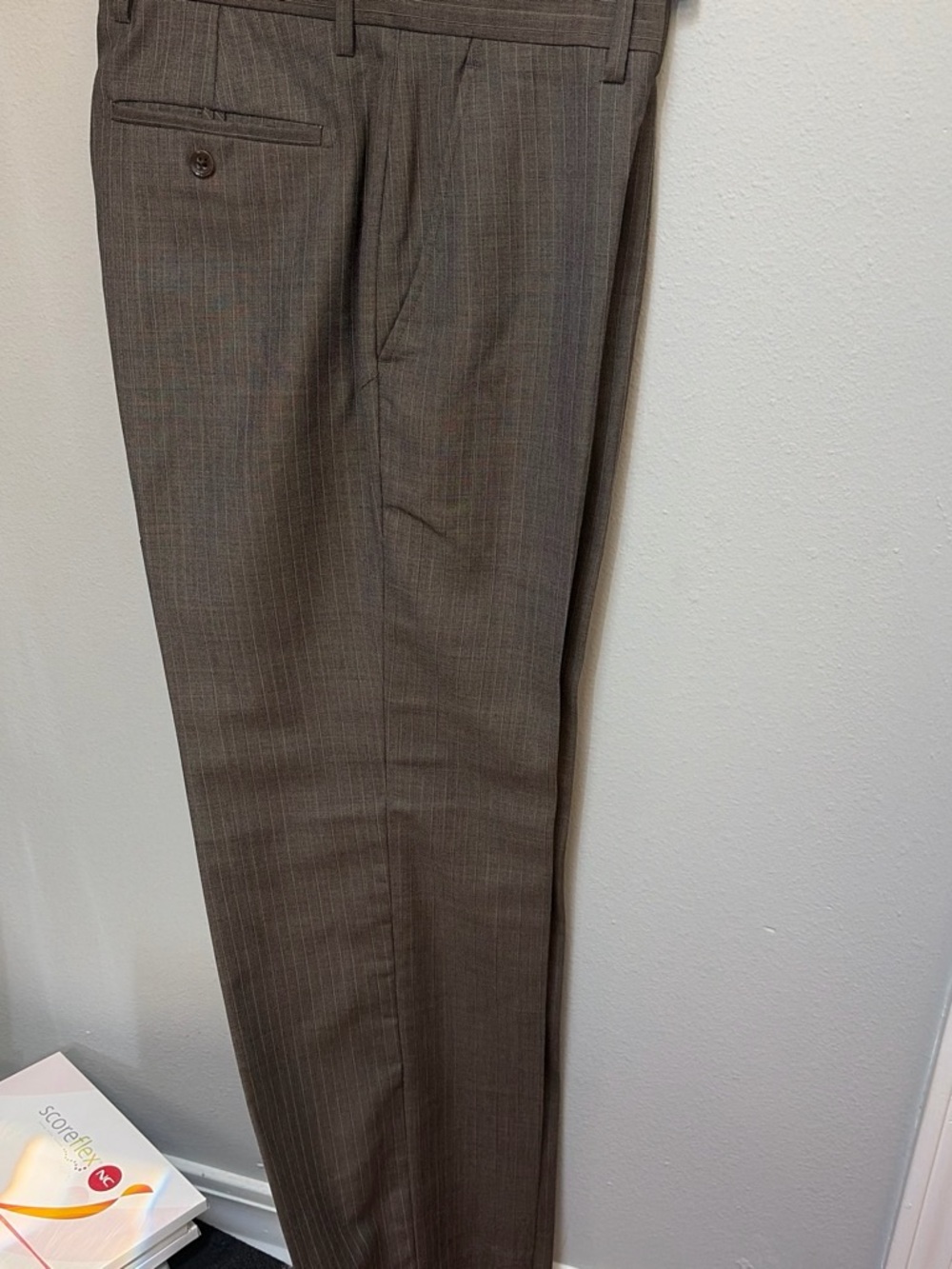 Banana Republic Brown Pinstripe Dress Pants